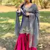 BE 380 Gray Fandy Salwar Suit Perfect for Wedding, Party, Ethnic Day, Family Gatherings, Sangeet . Available at ₹1999 only. Delivery 4-6 Working Days | Jump Suits, Tops & Bottoms, Track Suits, Salwar suit, Casual Suits, Creative suits, Designer Suits, Palazzo Suits, Party Wear Suits, Patiala Suits, Straight Suits, Trendy Wear