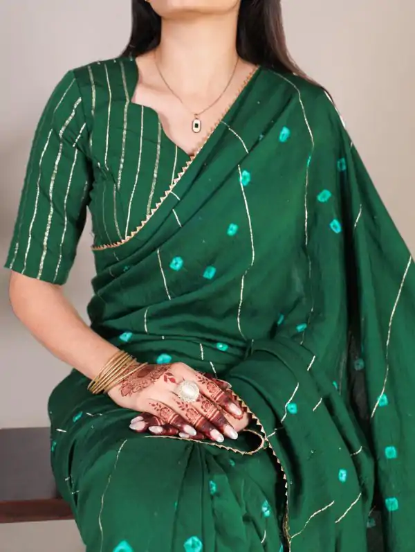 YNF 7503 Green Color Viscose chanderi Sequins zari gota patti Saree Casual, Wedding, Festive, Events . Expected Delivery  4-6 Working Days @1499/- only                                                                                | Sarees, Bollywood Sarees, Creative Sarees, Designer Sarees, Embroidered Sarees, Ethnic Saree, Modern Digital sarees, Party Wear Sarees