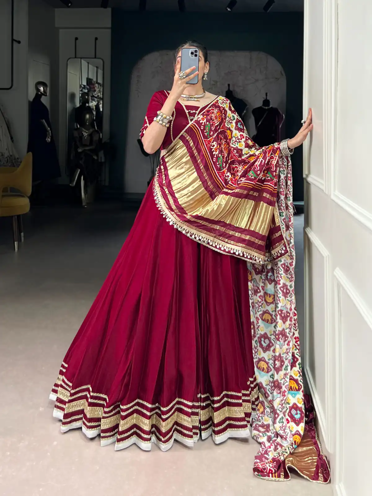 LNB 1657 Maroon Color Silk Georgette Original Mirror Lace Touch Up Lehenga Choli Wedding, Party, Festive, Events Etc. Delivery 4-6 Working Days Rs 4299 | Lehenga, Bollywood Lehenga, Creative Lehenga, Designer Lehenga, Embroidered Lehenga, Party Wear Lehenga