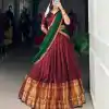 LNB 2040 Maroon Color Narayan Pet Zari Weaving Lehenga Choli Choli Festive Party Wedding, Events etc. Delivery 4-6 Working Days @1899/- | Lehenga, Bollywood Lehenga, Creative Lehenga, Designer Lehenga, Embroidered Lehenga, Party Wear Lehenga