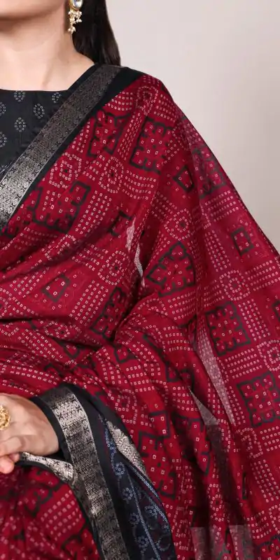 YNF 7046 Maroon Color Polyester Chanderi Print Zari Weaving Work Saree Casual, Wedding, Festive, Events . Expected Delivery  4-6 Working Days @1549/- only                                                                                | Sarees, Bollywood Sarees, Creative Sarees, Designer Sarees, Embroidered Sarees, Ethnic Saree, Modern Digital sarees, Party Wear Sarees