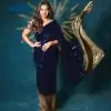 DF 3458 Navy Blue Color Georgette Heavy quality Cut work Lace Saree Casual, Wedding, Festive, Events . Expected Delivery  4-6 Working Days @1799/- only                                                 | Sarees, Bollywood Sarees, Creative Sarees, Designer Sarees, Embroidered Sarees, Ethnic Saree, Modern Digital sarees, Party Wear Sarees