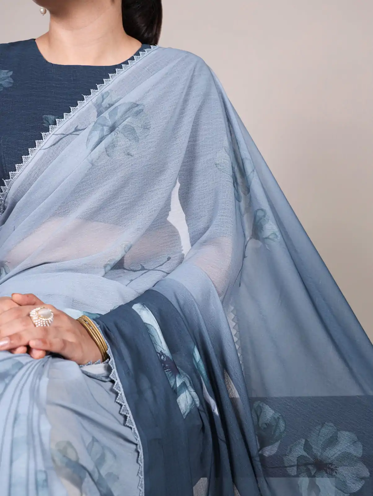 YNF 7038 Navy Blue Color Weightless Marbal Floral Printed Lace Saree Casual, Wedding, Festive, Events . Expected Delivery  4-6 Working Days @1549/- only                                                                                | Sarees, Bollywood Sarees, Creative Sarees, Designer Sarees, Embroidered Sarees, Ethnic Saree, Modern Digital sarees, Party Wear Sarees