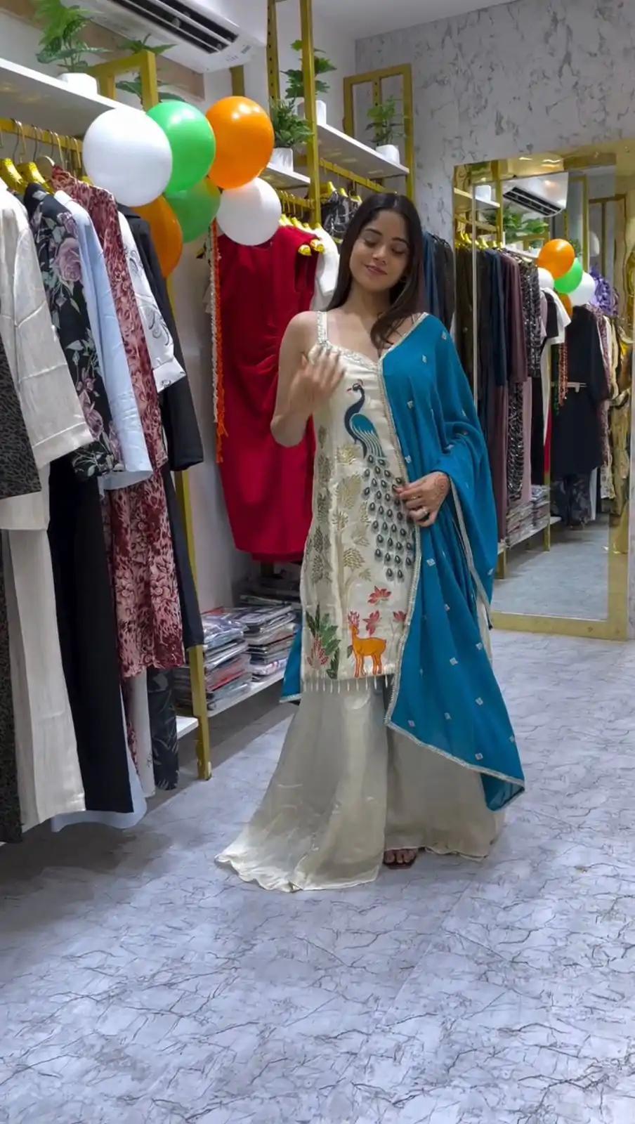 LG 1994 Off White Color French Crape Embroidery Work Salwar Suit Casual, Wedding, Festive, Events . Expected Delivery  4-6 Working Days @1999/- only      | Jump Suits, Salwar suit, Casual Suits, Creative suits, Designer Suits, Palazzo Suits, Party Wear Suits, Patiala Suits, Straight Suits