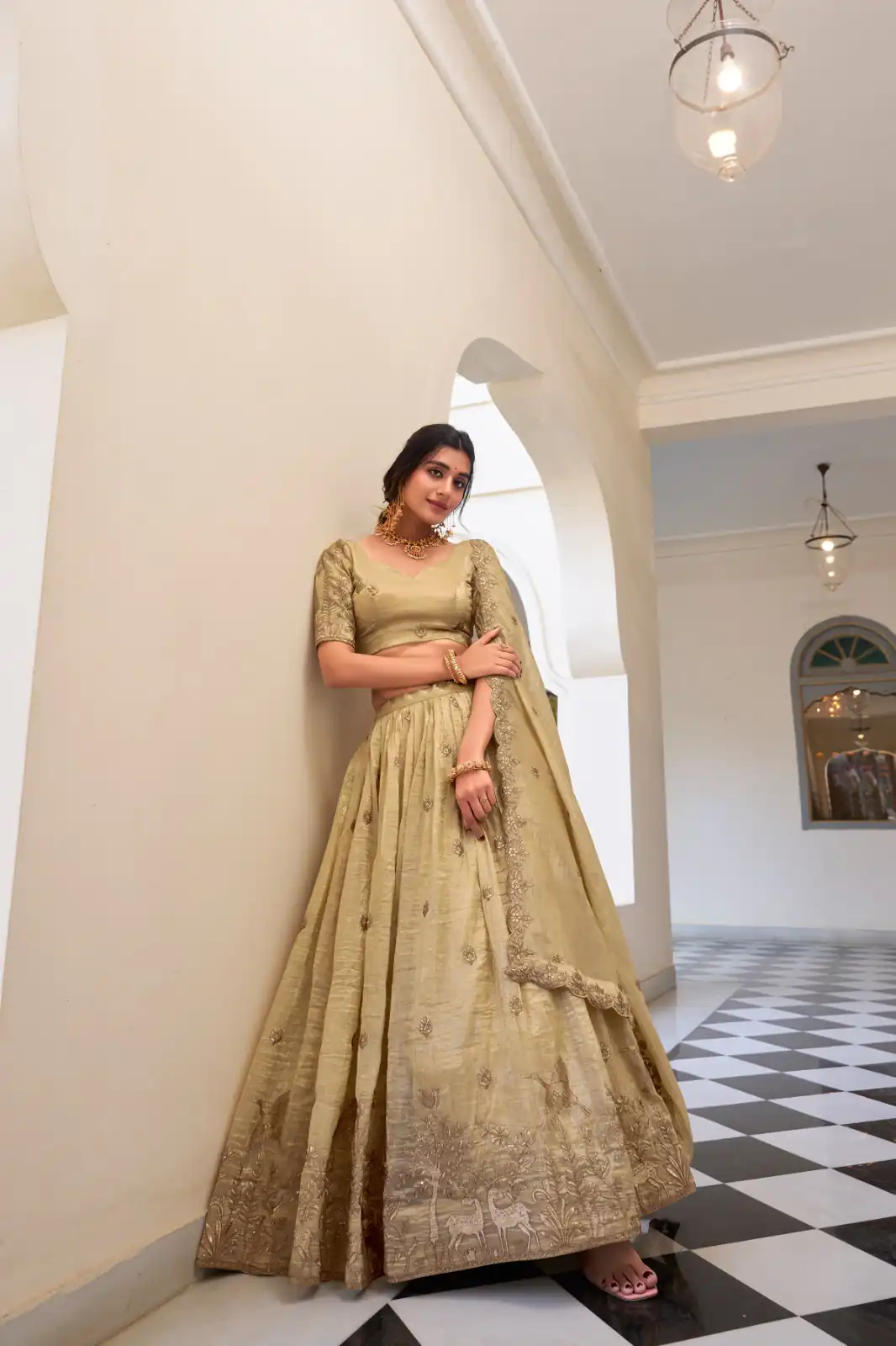 LNB 1435 Off White Sequins Work & Embroidery Work Lehenga Choli in Gold Crush. Exclusive Offer ₹3399. Delivery 4-6 Working Days. Shop now. | Lehenga, Bollywood Lehenga, Creative Lehenga, Designer Lehenga, Embroidered Lehenga, Party Wear Lehenga