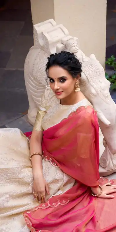 LNB 2011 Off White Color Jacquard Chex Zari Weaving Work Lehenga Choli Wedding, Party, Festive, Events Etc. Delivery 4-6 Working Days Rs 2099 | Lehenga, Bollywood Lehenga, Creative Lehenga, Designer Lehenga, Embroidered Lehenga, Party Wear Lehenga