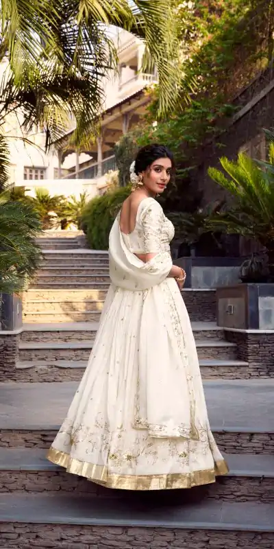 LNB 1422 Off White Color Silver Glosy Sequins and Embroidery Foil Work Lehenga Choli Wedding, Party, Festive, Events Etc. Delivery 4-6 Working Days Rs 3299 | Lehenga, Bollywood Lehenga, Creative Lehenga, Designer Lehenga, Embroidered Lehenga, Party Wear Lehenga
