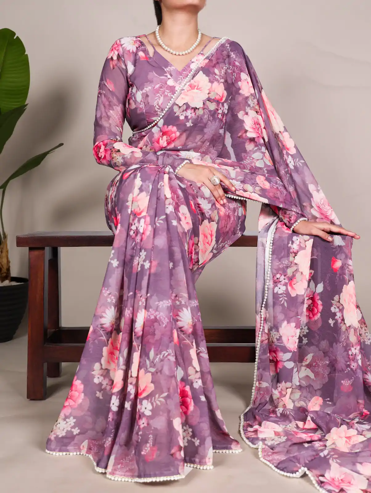 YNF 7010 Onion Color Weightless Marbal Floral Printed Pearl Lace Saree Casual, Wedding, Festive, Events . Expected Delivery  4-6 Working Days @1599/- only                                                                                | Sarees, Bollywood Sarees, Creative Sarees, Designer Sarees, Embroidered Sarees, Ethnic Saree, Modern Digital sarees, Party Wear Sarees