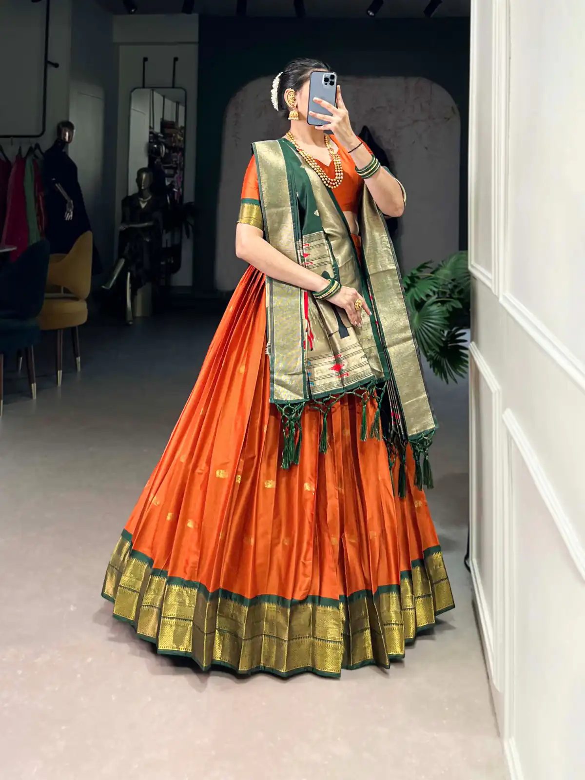 LNB 2017 Orange Color Jacquard Silk Zari Weaving Work Lehenga Choli Wedding, Party, Festive, Events Etc. Delivery 4-6 Working Days Rs 2849 | Lehenga, Bollywood Lehenga, Creative Lehenga, Designer Lehenga, Embroidered Lehenga, Party Wear Lehenga