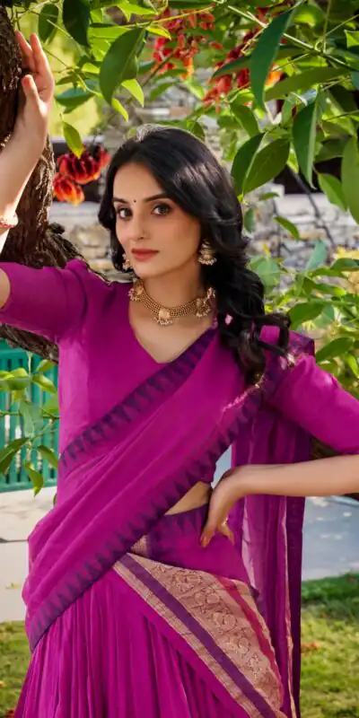 LNB 1902 Pink Color Chanderi Plain With Zari Weaving Work Lehenga Choli Wedding, Party, Festive, Events Etc. Delivery 4-6 Working Days Rs 2099 | Lehenga, Bollywood Lehenga, Creative Lehenga, Designer Lehenga, Embroidered Lehenga, Party Wear Lehenga