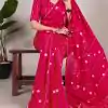 YNF 7503 Pink Color Viscose chanderi Sequins zari gota patti Saree Casual, Wedding, Festive, Events . Expected Delivery  4-6 Working Days @1499/- only                                                                                | Sarees, Bollywood Sarees, Creative Sarees, Designer Sarees, Embroidered Sarees, Ethnic Saree, Modern Digital sarees, Party Wear Sarees