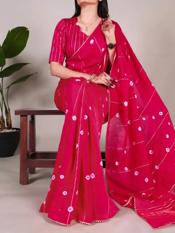 YNF 7503 Pink Color Viscose chanderi Sequins zari gota patti Saree Casual, Wedding, Festive, Events . Expected Delivery  4-6 Working Days @1499/- only                                                                                | Sarees, Bollywood Sarees, Creative Sarees, Designer Sarees, Embroidered Sarees, Ethnic Saree, Modern Digital sarees, Party Wear Sarees