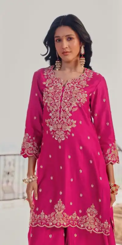 LG 1988 Pink Color Chinon Sequence Embroidery Work Salwar Suit Casual, Wedding, Festive, Events . Expected Delivery  4-6 Working Days @2149/- only      | Jump Suits, Salwar suit, Casual Suits, Creative suits, Designer Suits, Palazzo Suits, Party Wear Suits, Patiala Suits, Straight Suits