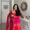 YNF 5010 Peach Color Georgette Floral Print With Lace Touch Up Gown Casual, Wedding, Festive, Events . Expected Delivery  4-6 Working Days @1849/- only      | Gowns, Bollywood Gowns, Creative Gowns, Designer Gowns, Embroidered Gowns, Party Wear Gowns