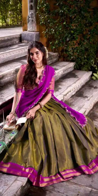 LNB 2009 Pink Discover elegance in Pink Kanchipuram Weaving Lehenga Choli, featuring stunning zari work and comfortable fit. Enhance your wardrobe today! | Lehenga, Bollywood Lehenga, Creative Lehenga, Designer Lehenga, Embroidered Lehenga, Party Wear Lehenga