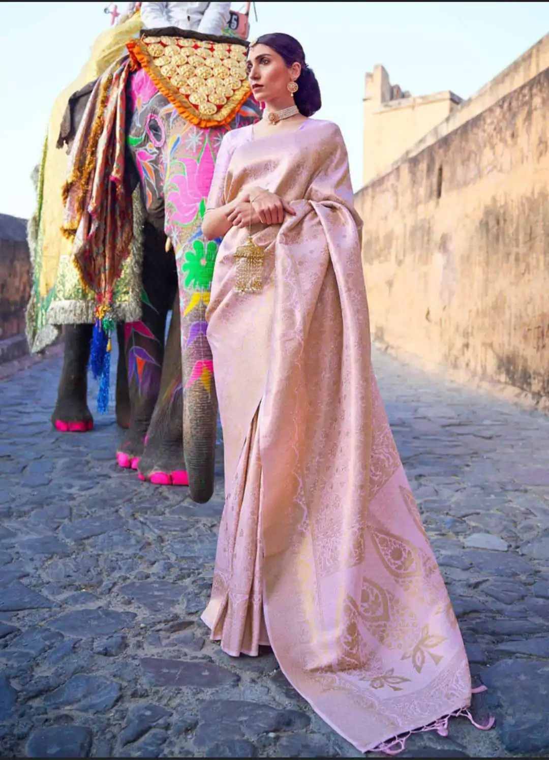 KP 5013 Pink Soft Lichi Silk Jacquard Work With Designer Work Saree Special Price ₹1399. Delivery 4-6 Working Days. Shop now. | Sarees, Bollywood Sarees, Creative Sarees, Designer Sarees, Embroidered Sarees, Ethnic Saree, Modern Digital sarees, Party Wear Sarees