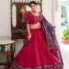 LNB 1243 Pink Color Tasar Silk Gamthi Print Embossed Gotta Patti Lace Lehenga Choli Festive Party Wedding, Events etc. Delivery 4-6 Working Days @2999/- | Lehenga, Bollywood Lehenga, Creative Lehenga, Designer Lehenga, Embroidered Lehenga, Party Wear Lehenga
