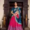 LNB 1238 Pink Color Tasar Silk Printed With Foil Work Lehenga Choli Festive Party Wedding, Events etc. Delivery 4-6 Working Days @2999/- | Lehenga, Bollywood Lehenga, Creative Lehenga, Designer Lehenga, Embroidered Lehenga, Party Wear Lehenga