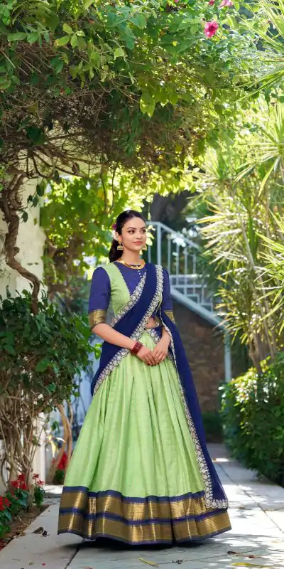 LNB 2010 Pista Color Zari Chex With Zari Weaving Work Lehenga Choli Wedding, Party, Festive, Events Etc. Delivery 4-6 Working Days Rs 2149 | Lehenga, Bollywood Lehenga, Creative Lehenga, Designer Lehenga, Embroidered Lehenga, Party Wear Lehenga