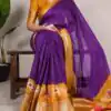 YNF 7029 Purple Color Tussar Chex Patola Print Weaving Work Border Saree Casual, Wedding, Festive, Events . Expected Delivery  4-6 Working Days @1499/- only                                | Sarees, Bollywood Sarees, Creative Sarees, Designer Sarees, Embroidered Sarees, Ethnic Saree, Modern Digital sarees, Party Wear Sarees