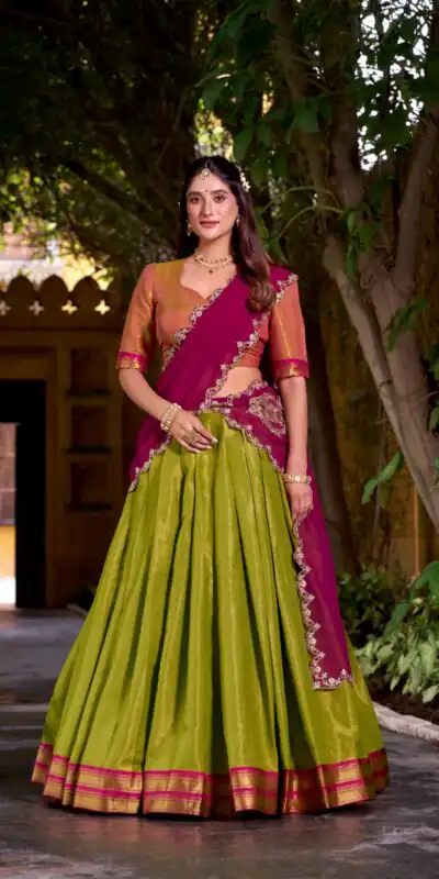 LNB 2009 Rani pink Color Kanchipuram Weaving With Zari Weaving Work Lehenga Choli Wedding, Party, Festive, Events Etc. Delivery 4-6 Working Days Rs 1999 | Lehenga, Bollywood Lehenga, Creative Lehenga, Designer Lehenga, Embroidered Lehenga, Party Wear Lehenga