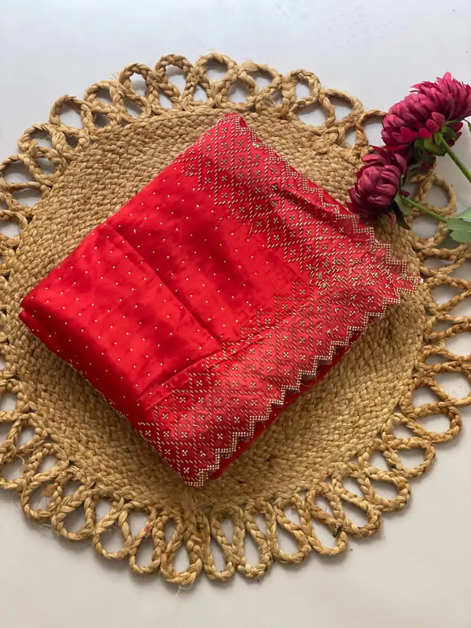 DF 3467 Red Color Jimmy Choo Full Zarkhan Diamond Work Saree Casual, Wedding, Festive, Events . Expected Delivery  4-6 Working Days @2099/- only                                                                                | Sarees, Bollywood Sarees, Creative Sarees, Designer Sarees, Embroidered Sarees, Ethnic Saree, Modern Digital sarees, Party Wear Sarees