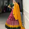 LNB 1200 Red Color Tushar Silk Print With Foil Work Lehenga Choli Wedding, Party, Festive, Events Etc. Delivery 4-6 Working Days Rs 3199 | Lehenga, Bollywood Lehenga, Creative Lehenga, Designer Lehenga, Embroidered Lehenga, Party Wear Lehenga