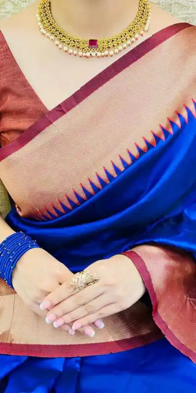 KP 3053 Royal Blue Soft Lichi Silk With Lace Jacquard Border Saree Work. Grab it for ₹1449. Delivery 4-6 Working Days. Shop now. | Sarees, Bollywood Sarees, Creative Sarees, Designer Sarees, Embroidered Sarees, Ethnic Saree, Modern Digital sarees, Party Wear Sarees