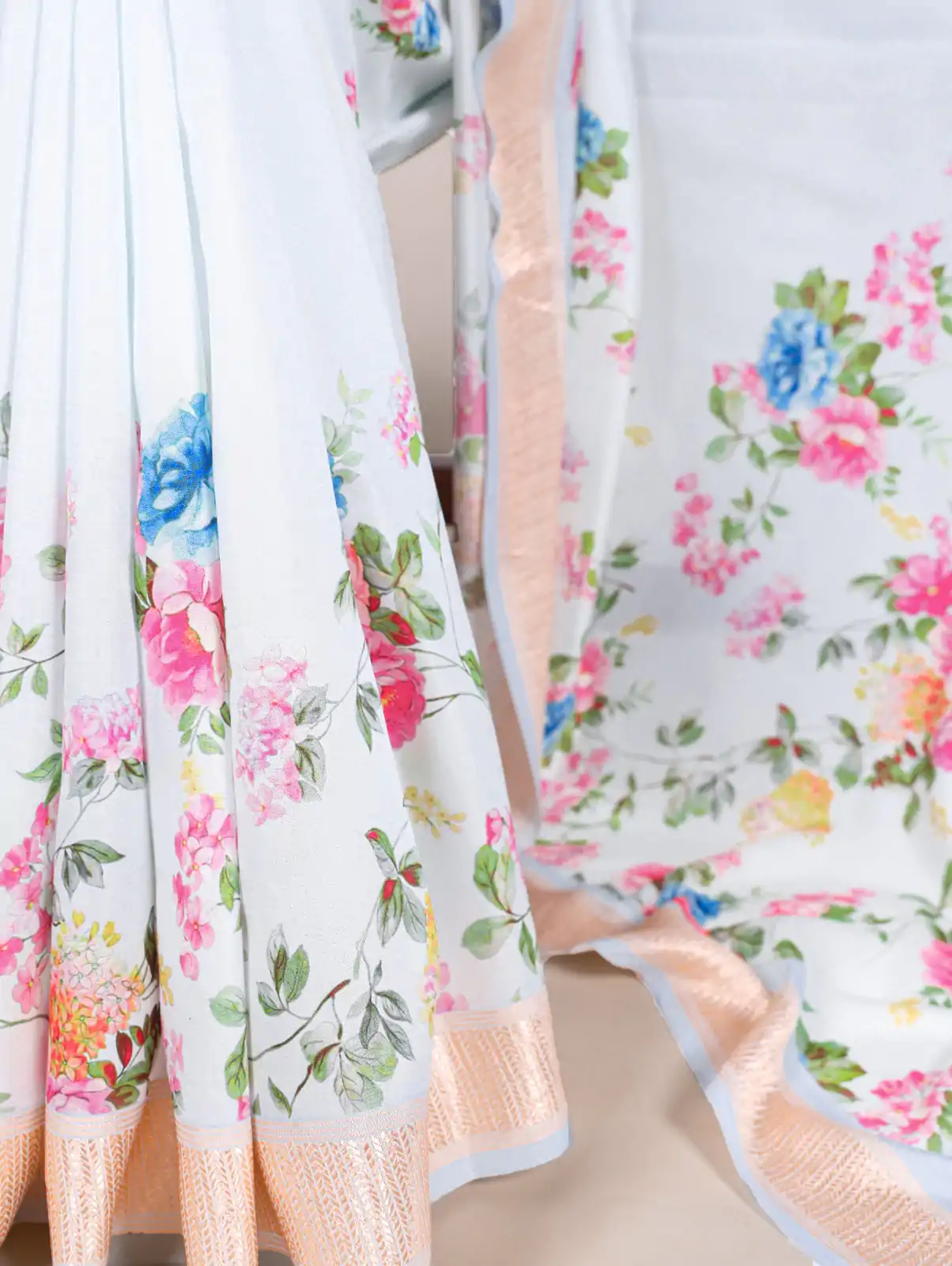 YNF 7015 Sky Blue Color Tussar Silk With Viscose Border Printed Saree Casual, Wedding, Festive, Events . Expected Delivery  4-6 Working Days @1699/- only                                                                                | Sarees, Bollywood Sarees, Creative Sarees, Designer Sarees, Embroidered Sarees, Ethnic Saree, Modern Digital sarees, Party Wear Sarees