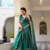 LNB 1435 Teal Sequins Work & Embroidery Work Lehenga Choli in Gold Crush. Exclusive Offer ₹3399. Delivery 4-6 Working Days. Shop now. | Lehenga, Bollywood Lehenga, Creative Lehenga, Designer Lehenga, Embroidered Lehenga, Party Wear Lehenga