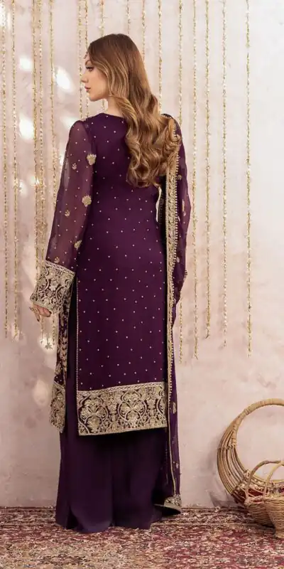 LG 1986 Wine Color Georgette Sequence Embroidery Work Salwar Suit Casual, Wedding, Festive, Events . Expected Delivery  4-6 Working Days @2049/- only      | Jump Suits, Salwar suit, Casual Suits, Creative suits, Designer Suits, Palazzo Suits, Party Wear Suits, Patiala Suits, Straight Suits