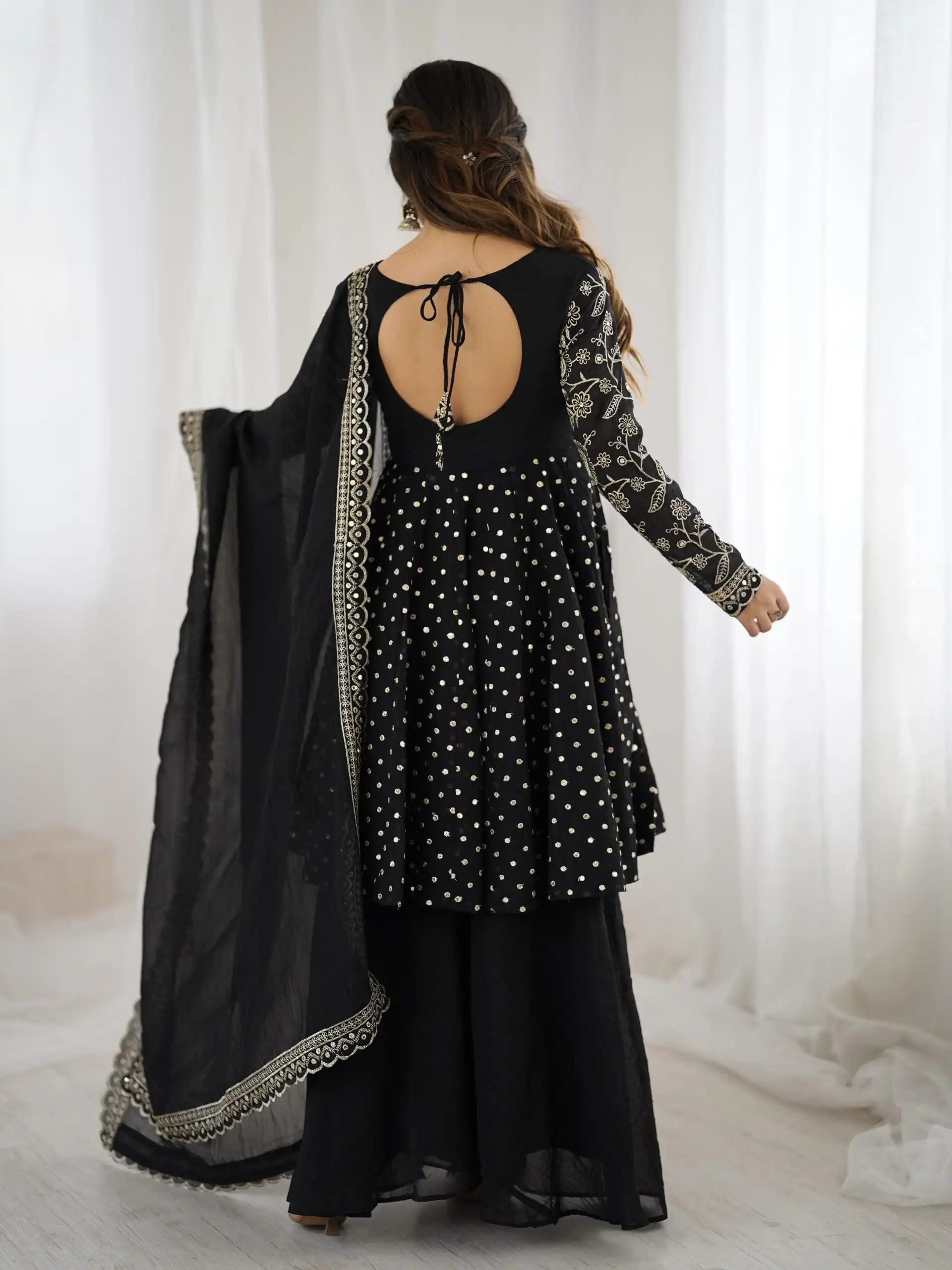 ZSR 3134 Black Crunchy Silk Salwar Suit Perfect for Wedding, Party, Sangeet, Anniversary, Housewarming Introductory Price ₹2399. Delivery 4-6 | Jump Suits, Salwar suit, Casual Suits, Creative suits, Designer Suits, Palazzo Suits, Party Wear Suits, Patiala Suits, Straight Suits