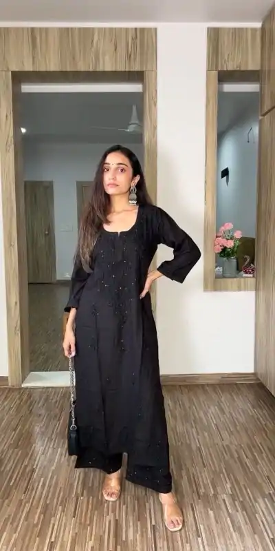 BE 390 Black Color Rayon Embroidery Sequence Salwar Suit with Work. Festive Deal ₹1749. Delivery 4-6 Working Days. Shop now. | Jump Suits, Salwar suit, Casual Suits, Creative suits, Designer Suits, Palazzo Suits, Party Wear Suits, Patiala Suits, Straight Suits