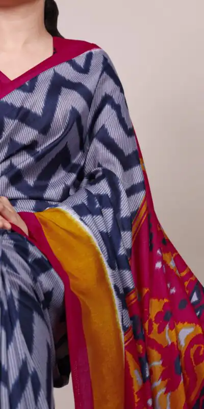 YNF 7043 Blue Color Tasar Silk Printed With Designer Work Saree. Festive Deal ₹1549. Delivery 4-6 Working Days. Shop now. | Sarees, Bollywood Sarees, Creative Sarees, Designer Sarees, Embroidered Sarees, Ethnic Saree, Modern Digital sarees, Party Wear Sarees