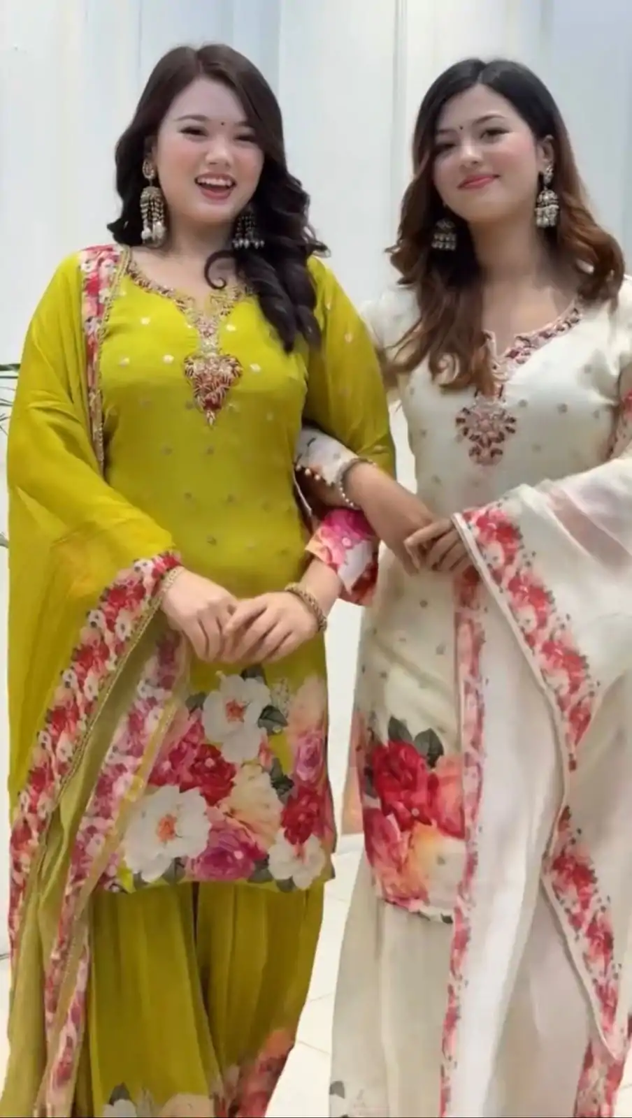 SRK 5301 Green Heavy Faux Georgette With 5mm Embroidery Sequence Work With Digital print Full Sleeve Salwar Suit Wedding, Party, 4-6 Working Days At 1999 | Jump Suits, Salwar suit, Casual Suits, Creative suits, Designer Suits, Palazzo Suits, Party Wear Suits, Patiala Suits, Straight Suits