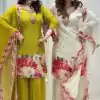 SRK 5301 Green Heavy Faux Georgette With 5mm Embroidery Sequence Work With Digital print Full Sleeve Salwar Suit Wedding, Party, 4-6 Working Days At 1999 | Jump Suits, Salwar suit, Casual Suits, Creative suits, Designer Suits, Palazzo Suits, Party Wear Suits, Patiala Suits, Straight Suits