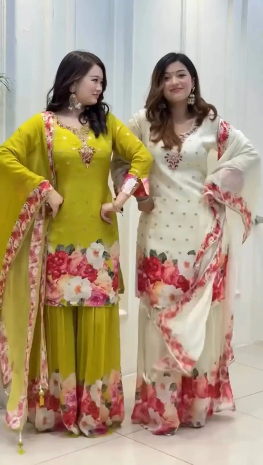 SRK 5301 Green Heavy Faux Georgette With 5mm Embroidery Sequence Work With Digital print Full Sleeve Salwar Suit Wedding, Party, 4-6 Working Days At 1999 | Jump Suits, Salwar suit, Casual Suits, Creative suits, Designer Suits, Palazzo Suits, Party Wear Suits, Patiala Suits, Straight Suits