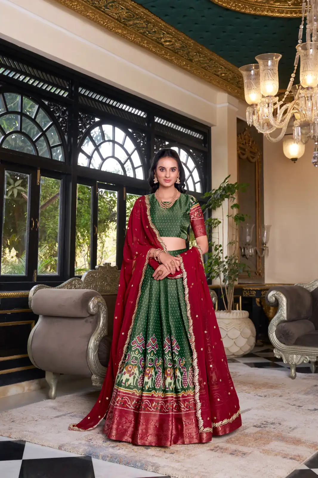 LNB 1240 Green Kanchipuram With Embroidery Work & Zari Work Lehenga Choli ₹2499 on Available. Delivery 4-6 Working Days. Shop now. | Lehenga, Bollywood Lehenga, Creative Lehenga, Designer Lehenga, Embroidered Lehenga, Party Wear Lehenga