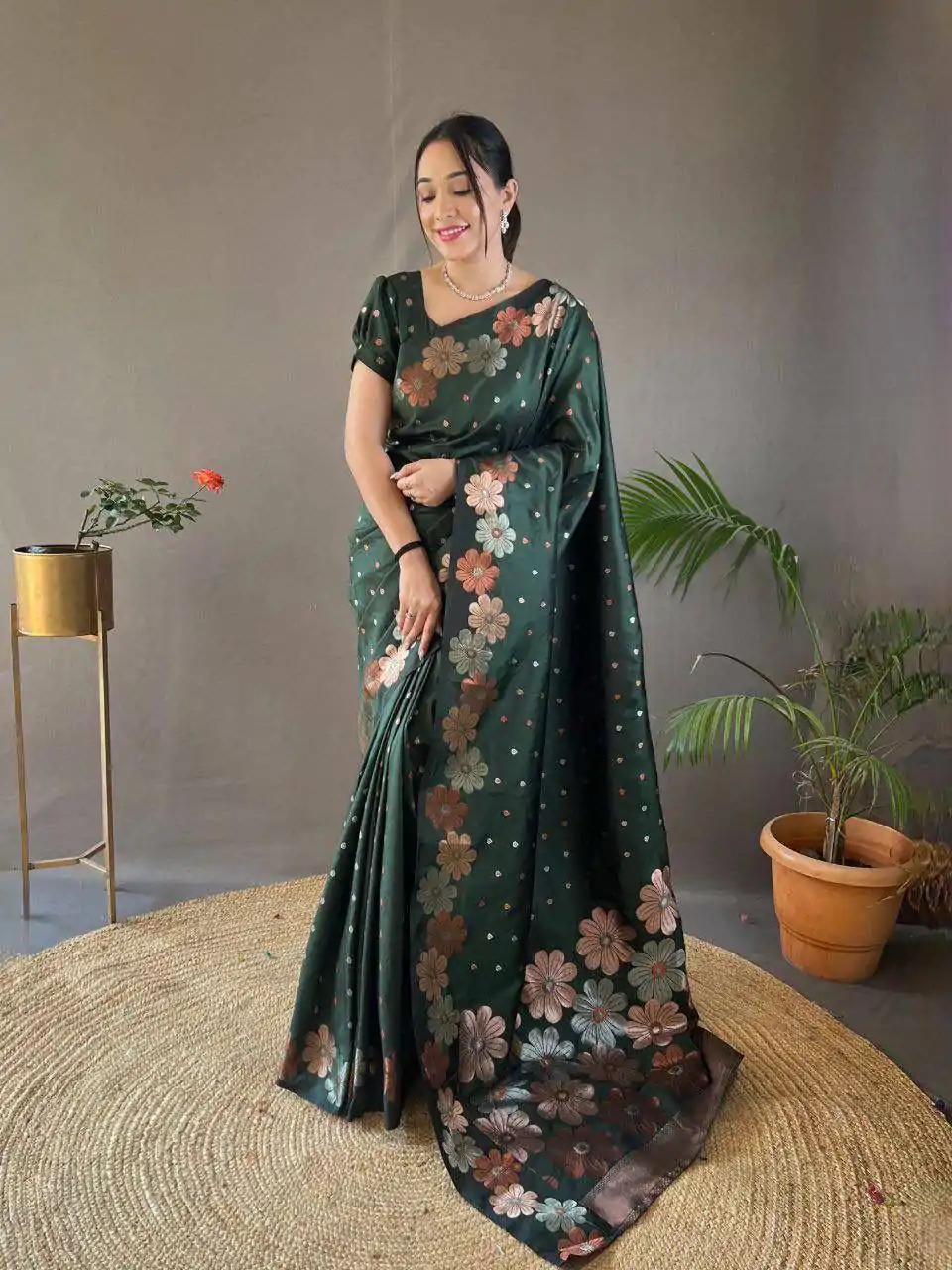 KP 6003 Green Soft Lichi Silk Cloth Lace Work & Lace Border Saree in Best Price ₹1399. Delivery 4-6 Working Days. Shop now. | Sarees, Bollywood Sarees, Creative Sarees, Designer Sarees, Embroidered Sarees, Ethnic Saree, Modern Digital sarees, Party Wear Sarees