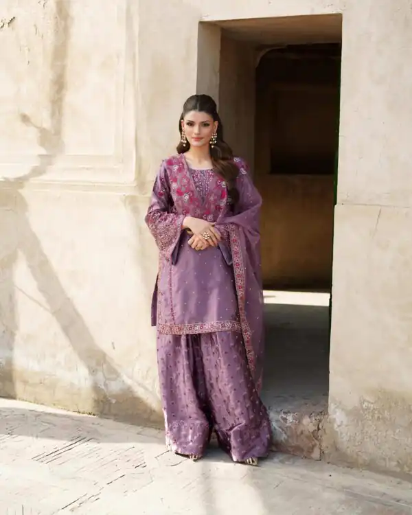 NSR 849 Lavender Chinnon Silk Salwar Suit Perfect for Wedding, Party, Baisakhi, Anniversary, Housewarming . Available at ₹1999 only. Delivery 4-6 | Jump Suits, Salwar suit, Casual Suits, Creative suits, Designer Suits, Palazzo Suits, Party Wear Suits, Patiala Suits, Straight Suits