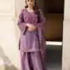NSR 849 Lavender Chinnon Silk Salwar Suit Perfect for Wedding, Party, Baisakhi, Anniversary, Housewarming . Available at ₹1999 only. Delivery 4-6 | Jump Suits, Salwar suit, Casual Suits, Creative suits, Designer Suits, Palazzo Suits, Party Wear Suits, Patiala Suits, Straight Suits
