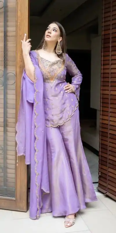 NSR 852 Lavender Simar Silk With Embroidery Work with Full Sleeve Salwar Suit in . Now at just ₹2099. Delivery 4-6 Working Days. Shop n | Jump Suits, Salwar suit, Casual Suits, Creative suits, Designer Suits, Palazzo Suits, Party Wear Suits, Patiala Suits, Straight Suits