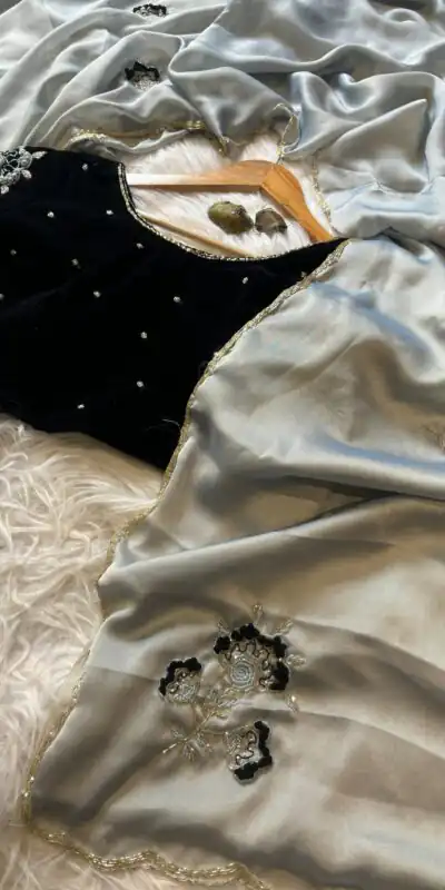 AC AZAELEA Light Grey Rangoli Silk Lace Work & Resham Work Saree with . Exclusive Offer ₹2549. Delivery 4-6 Working Days. Shop now. | Sarees, Bollywood Sarees, Creative Sarees, Designer Sarees, Embroidered Sarees, Ethnic Saree, Modern Digital sarees, Party Wear Sarees