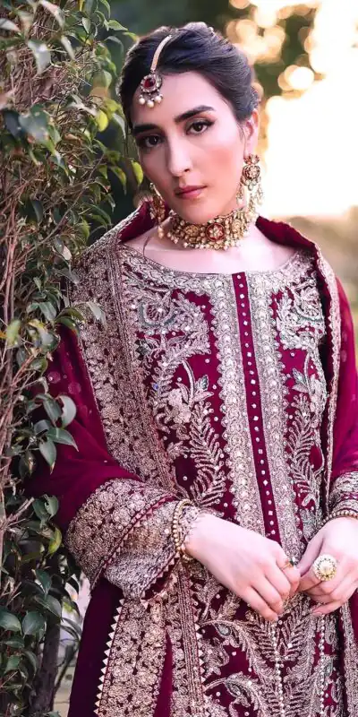 SRK 5297 Maroon Heavy Faux Georgette With Chain Stitch Embroidery Sequence Work Salwar Suit Wedding, Party, Festive, Events, 4-6 Working Days At 2399 | Jump Suits, Salwar suit, Casual Suits, Creative suits, Designer Suits, Palazzo Suits, Party Wear Suits, Patiala Suits, Straight Suits