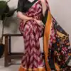 YNF 7043 Maroon Color Tasar Silk Printed With Designer Work Saree. Festive Deal ₹1549. Delivery 4-6 Working Days. Shop now. | Sarees, Bollywood Sarees, Creative Sarees, Designer Sarees, Embroidered Sarees, Ethnic Saree, Modern Digital sarees, Party Wear Sarees