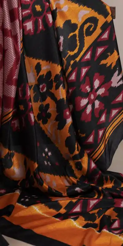 YNF 7043 Maroon Color Tasar Silk Printed With Designer Work Saree. Festive Deal ₹1549. Delivery 4-6 Working Days. Shop now. | Sarees, Bollywood Sarees, Creative Sarees, Designer Sarees, Embroidered Sarees, Ethnic Saree, Modern Digital sarees, Party Wear Sarees