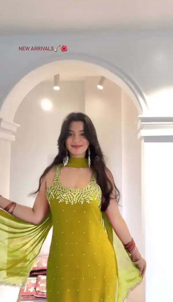 KD 1531 Mehandi Faux Georgette Lace Work Salwar Suit in . Wedding, Party, Festive, Events, Grab it for ₹2399. Delivery 4-6 Working Days. Shop now. | Jump Suits, Tops & Bottoms, Track Suits, Salwar suit, Casual Suits, Creative suits, Designer Suits, Palazzo Suits, Party Wear Suits, Patiala Suits, Straight Suits, Trendy Wear