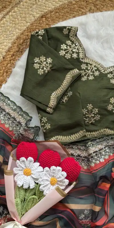 AC MIRA Mehandi in Color Soft Organza Embroidery Work & Lace Work Saree . Get it for ₹2449. Delivery 4-6 Working Days. Shop now. | Sarees, Bollywood Sarees, Creative Sarees, Designer Sarees, Embroidered Sarees, Ethnic Saree, Modern Digital sarees, Party Wear Sarees