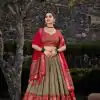 LNB 1210 Mehandi Color Tasar Silk Floral Print With Foil Print Lehenga Choli Wedding, Party, Festive, Events Etc. Delivery 4-6 Working Days Rs 2499 | Lehenga, Bollywood Lehenga, Creative Lehenga, Designer Lehenga, Embroidered Lehenga, Party Wear Lehenga
