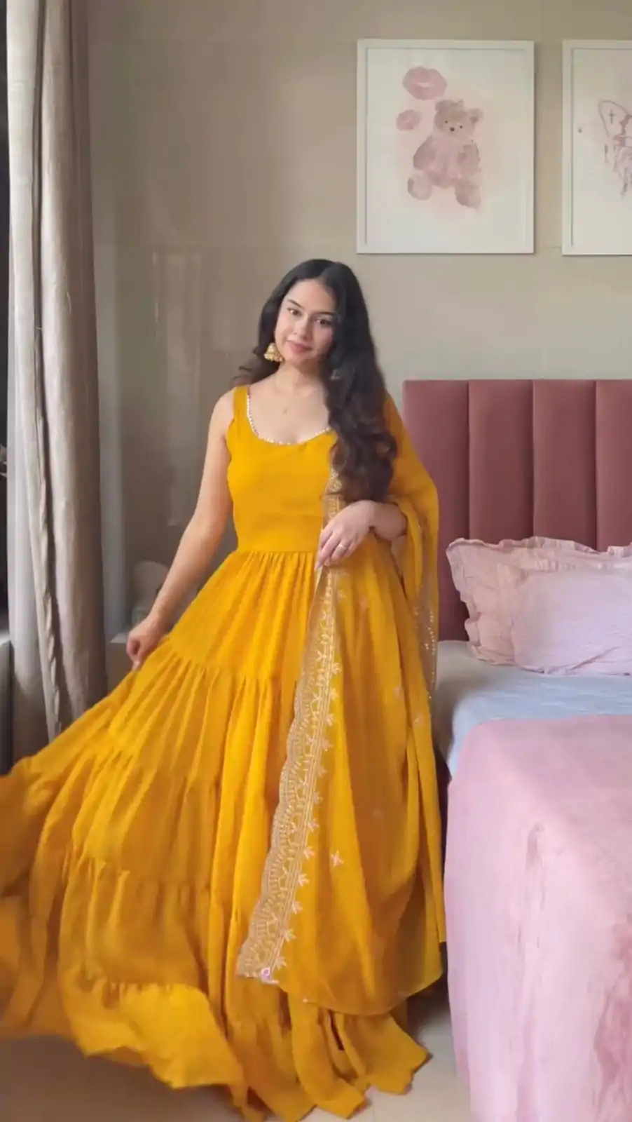 RTC 5925 Mustard Faux Georgette Salwar Suit Perfect for Wedding, Party, Eid, Cultural Events, Traditional Day . Exclusive Offer ₹2099. Delivery 4-6 | Jump Suits, Tops & Bottoms, Track Suits, Salwar suit, Casual Suits, Creative suits, Designer Suits, Palazzo Suits, Party Wear Suits, Patiala Suits, Straight Suits, Trendy Wear